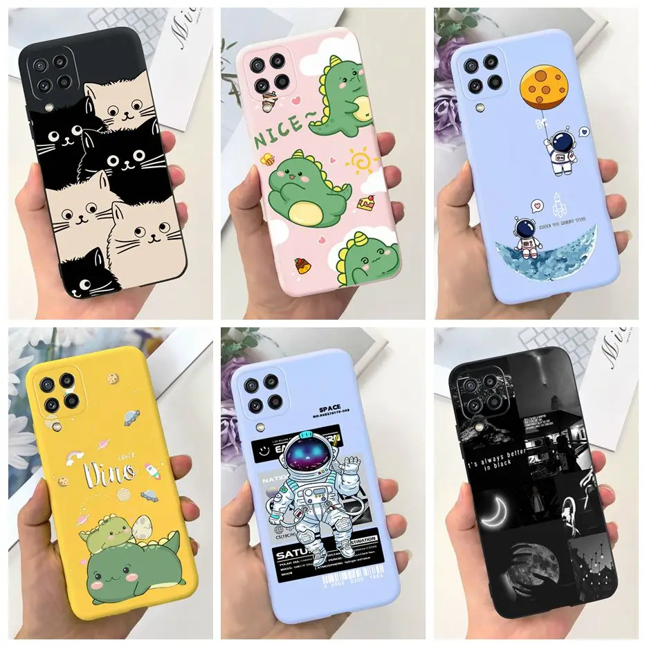 For Samsung Galaxy M32 4G Case SM-M325F Cute Cartoon Cover Soft Silicone Phone Case For Samsung M32 M 32 GalaxyM32 Fundas Bumper