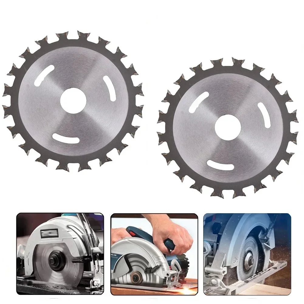 Dupla face Circular Saw Blade, Disco De Corte De Madeira, Roda Angle Grinder, Liga De Aço, Carpintaria, 100mm, 2Pcs