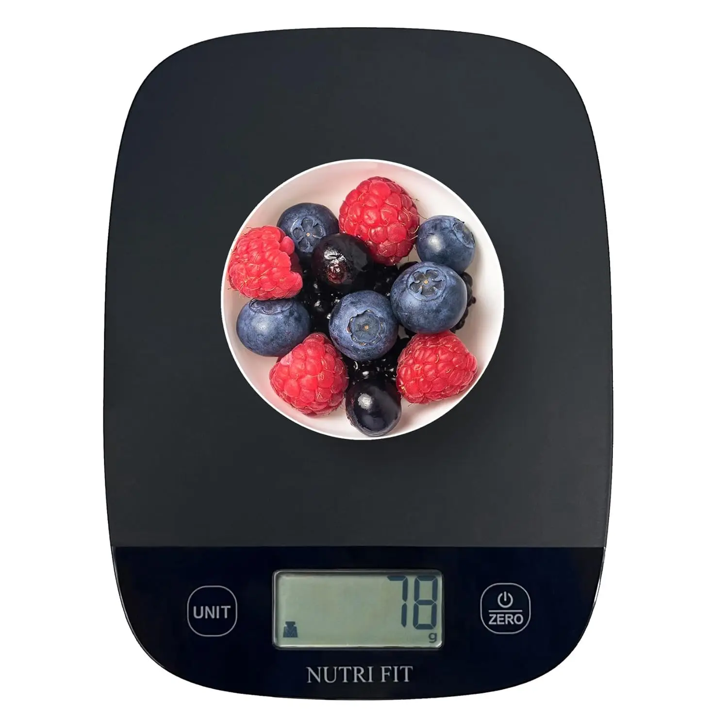 Food Scale for Kitchen, Digital Weight Grams and Ounces, Baking Scale Accurate for Weight Loss, Cooking, Coffee, Keto Diet, 0.1oz Ultra Slim Smart Tare Black