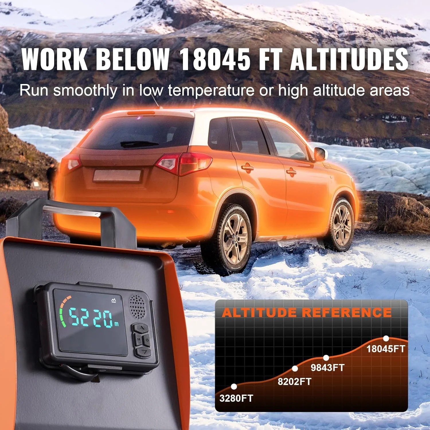 VEVOR Diesel Air Heater for App Control Portable Parking Heater Automatic Altitude Adjustment Max 18045 ft Remote Control - view 4