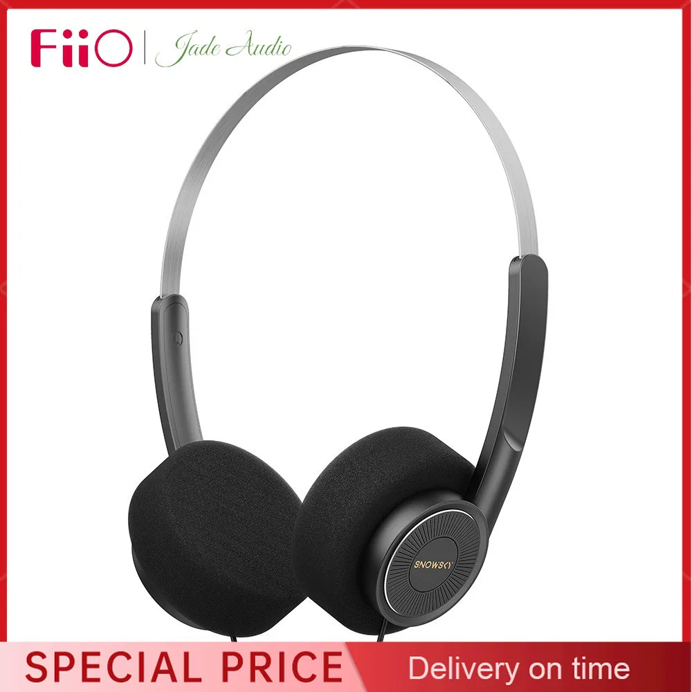 FiiO WIND PRO HiFi Wired Headphones 40mm Dynamic Driver HiFi Sound Vocal Tuning Lightweight Headphone with Mic