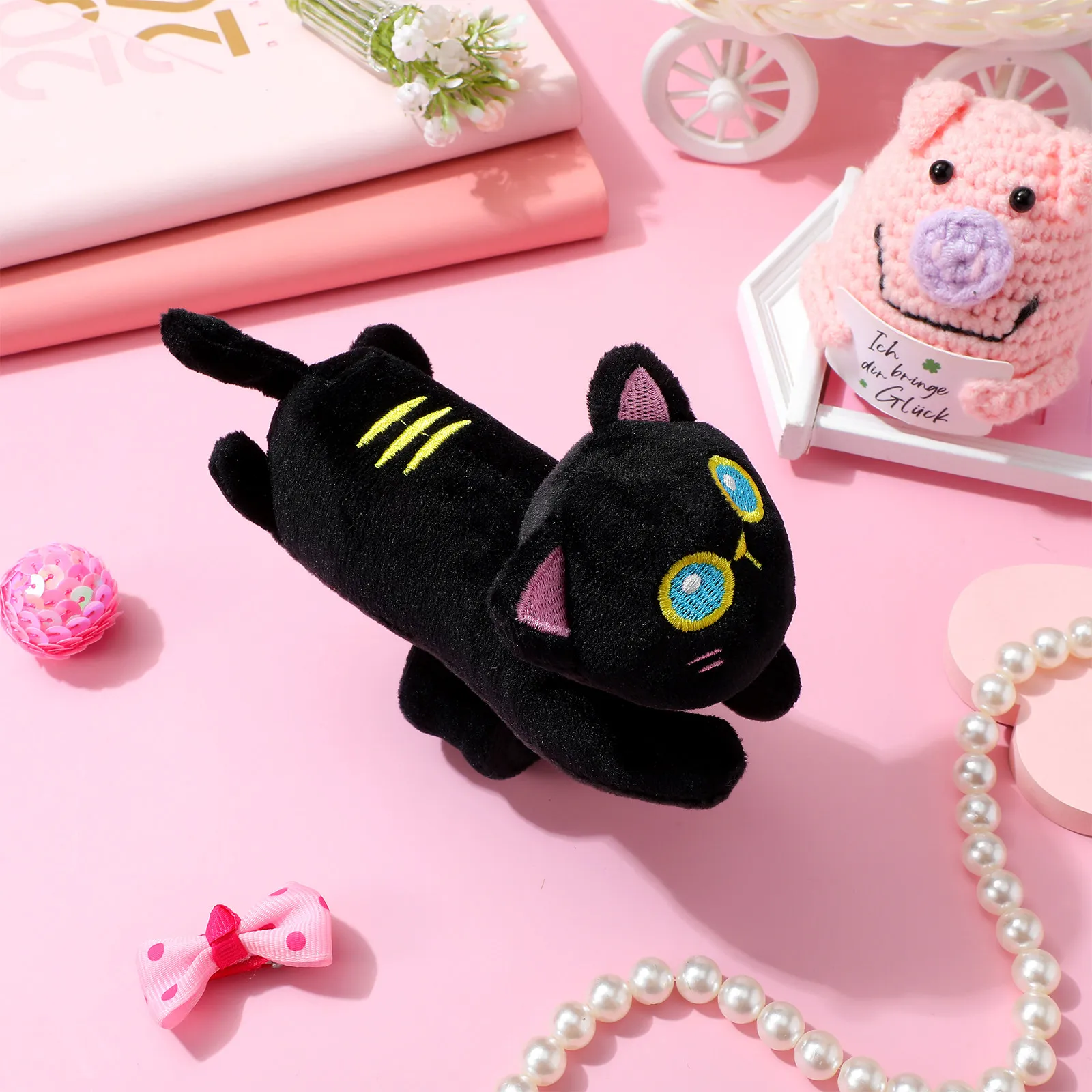Cat Shaped Slap Bracelet Soft Flexible Wrist Band for Arm Backpack Bike Rack Decor Party Favor Festival Snap Accessory Animal