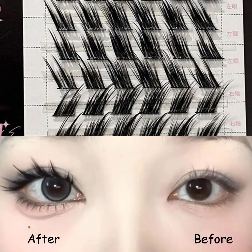 

Makeup Lashes Individual False Eyelashes Natural 3D Fluffy Single Cluster Mink Fox Eye Effect Segmented Lashes Eyelash Extension