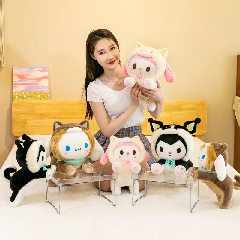 

Новая плюшевая игрушка Sanrio Куроми 35/45 см, мягкая кукла Моя Мелодия, подарок для детей на день рождения, Рождество, милый мягкий игрушечный сувенир для автоматов с игрушками