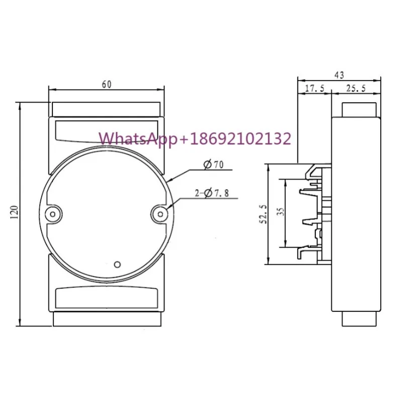 8-channel Analog Signal Acquisition Module 0-75mv/0-12V/30V/4-20MA To RS232/485 AD Conversion