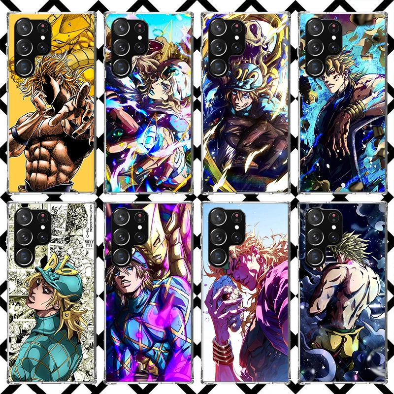 JoJo Adventure Dio Diego Brando حافظة لهاتف سامسونج جالاكسي S25 S24 S23 Plus S22 Ultra S21 S20 FE S25 Edge S10 S25U غطاء ناعم #1