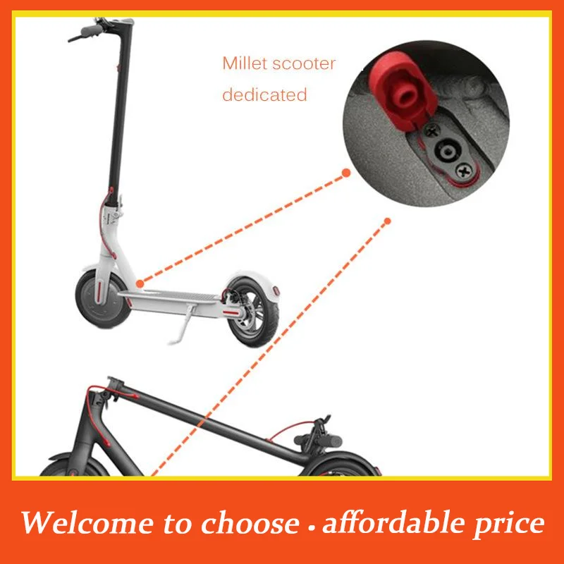 

[]1Set new Electric Scooter Charging Cable Port Plastic Charging Hole Waterproof Cover Dust Plug Silicone For M365 Accessories