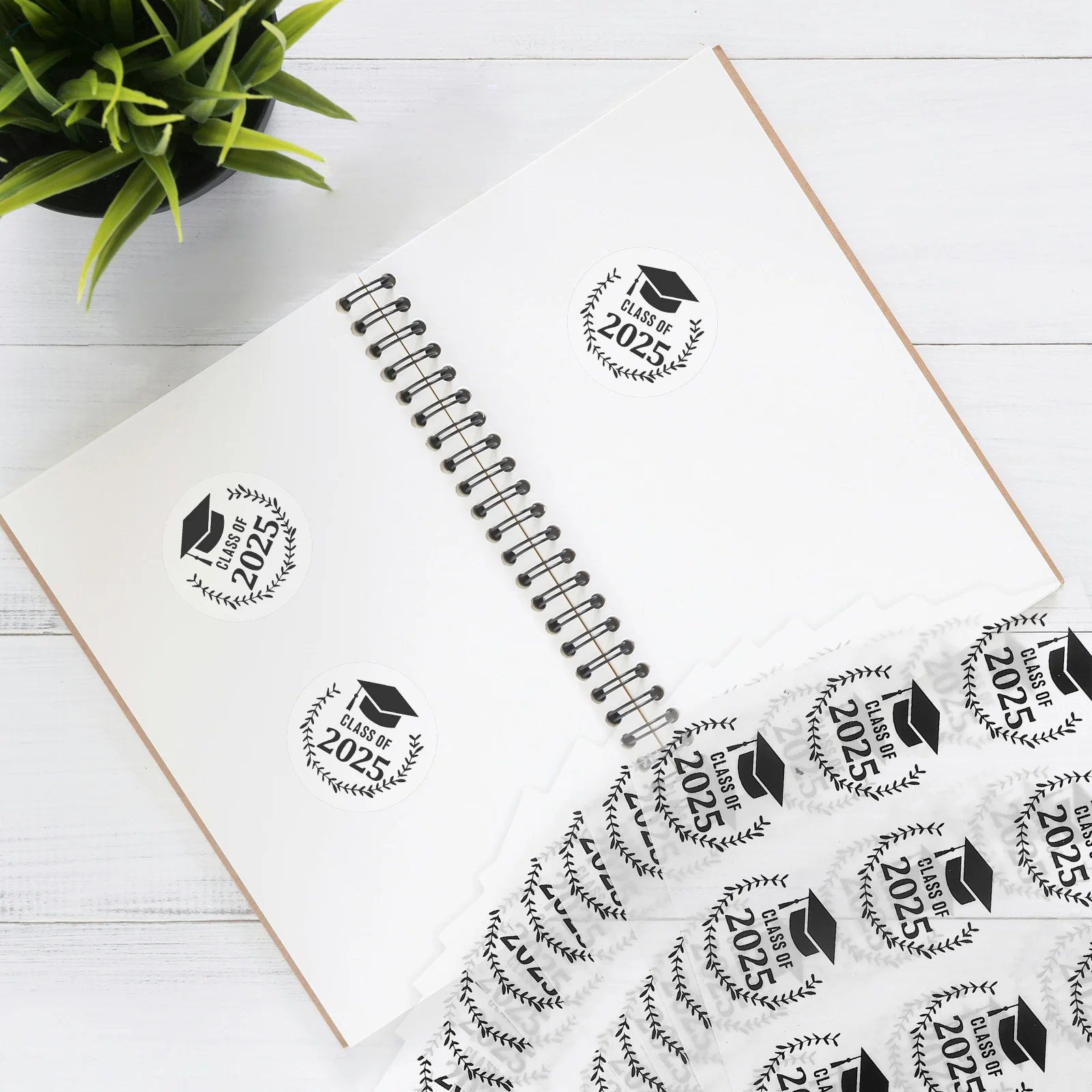 

120pcs Season Stickers Waterproof Foil Graduation Cap Labels Self-Adhesive Party Decorations For Envelopes Water Bottles