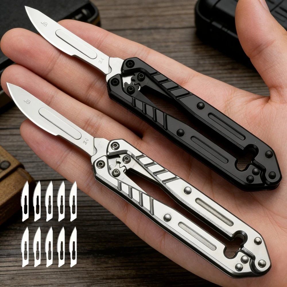 Cuchillo plegable multifuncional de acero inoxidable para outdoor - imagen 4