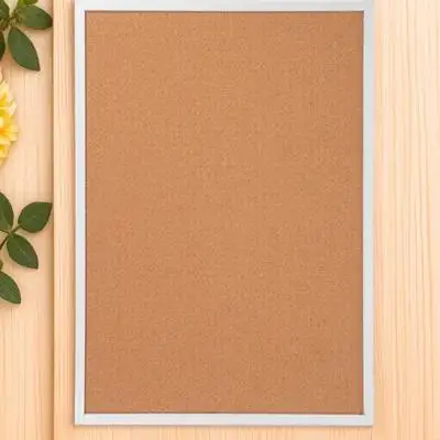 1 set 1 Set Framed Cork Small Bulletin For Office Wall Diy Message Notice Board Thick Cork Wall Board For Notes Photos Memos