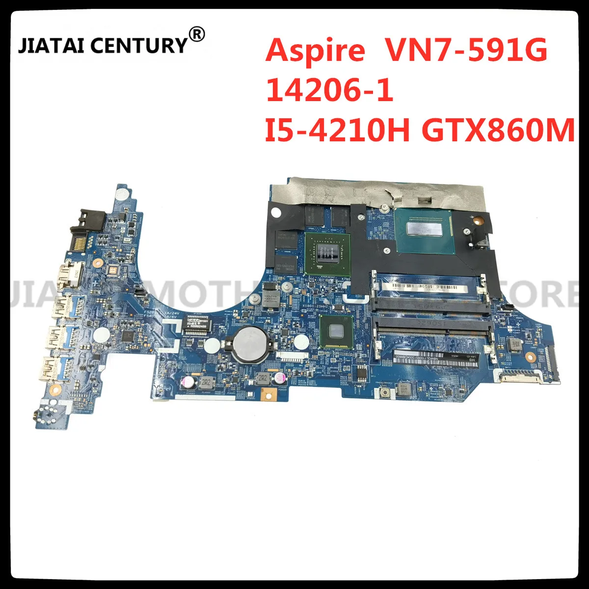 For Acer Aspire V Nitro VN7-591G original mainboard 14206-1 Laptop motherboard  I5-4210H/4200H GTX860M tested 100% work