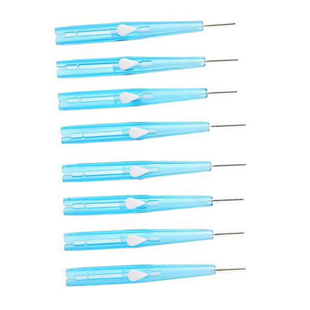 

60pcs 0.7Mm Interdental Cleaning Tool For Braces Crowns Bridges Implants Oral Care Floss Cleaner Suitable For Back