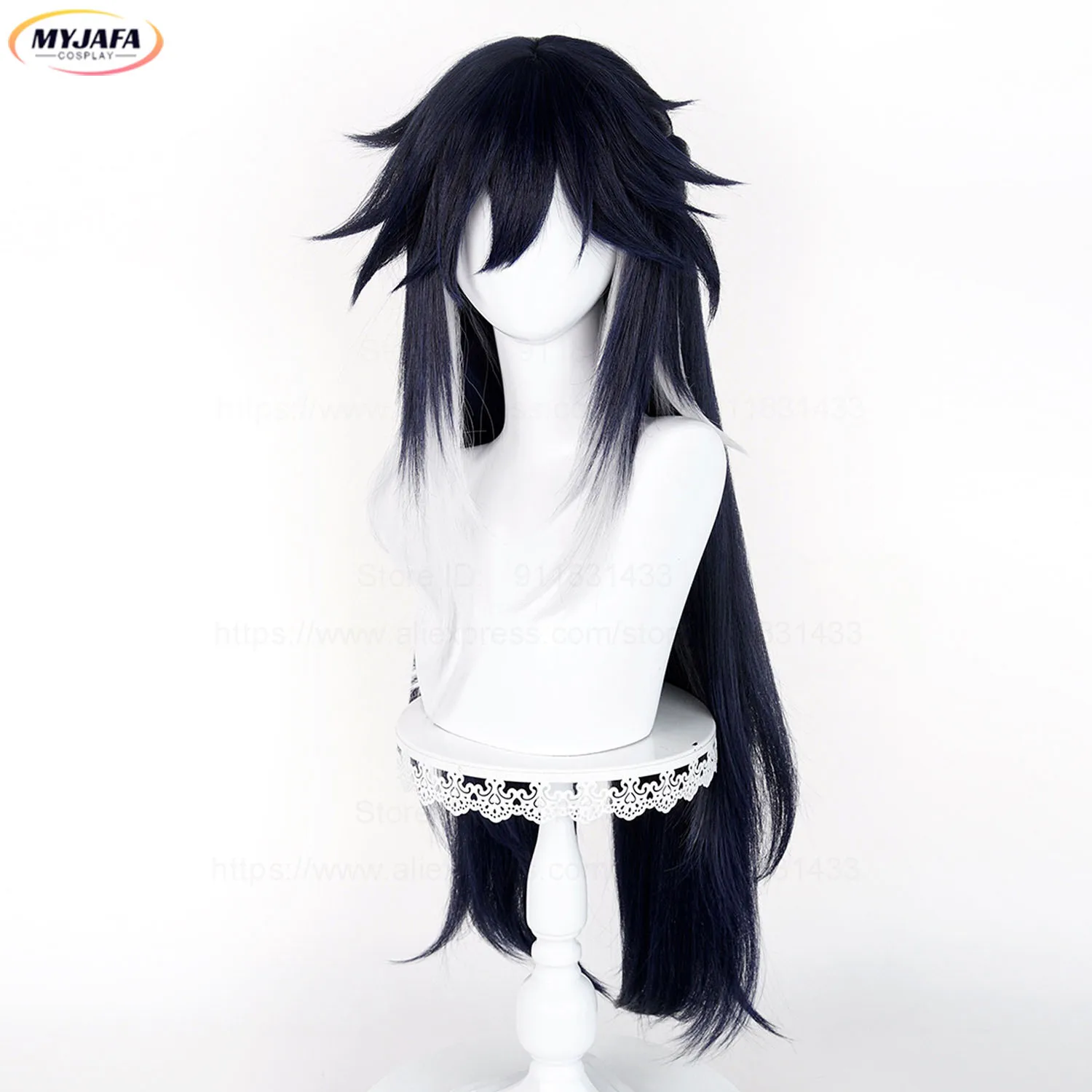 

Высококачественный парик для косплея Ashveil La Mancha, длинный, разноцветный, термостойкий, из синтетических волос, для игр и аниме, для ролевых игр + шапочка для парика