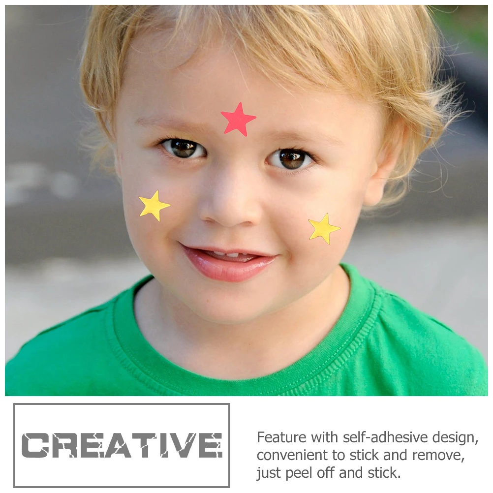 

10 Sheets Gold Pentagram Stickers Large Shiny Star Rewards For Kids Kindergarten Motivation Decorative Scrapbook Diy Crafts