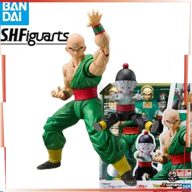 

In Stock Bandai S.H. Figuarts Dragon Ball Z Tenshinhan Chaoz Figure Anime Action Model Collectible Figurals Brinquedos Toys