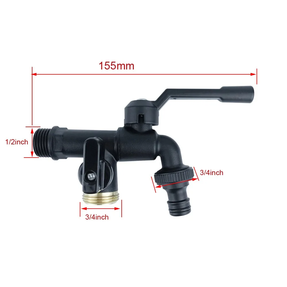 

All Copper Tap Water Faucet 4/6/8 Points Garden Irrigation Valve Switch One Into One Out Thread Water Splitter Connector