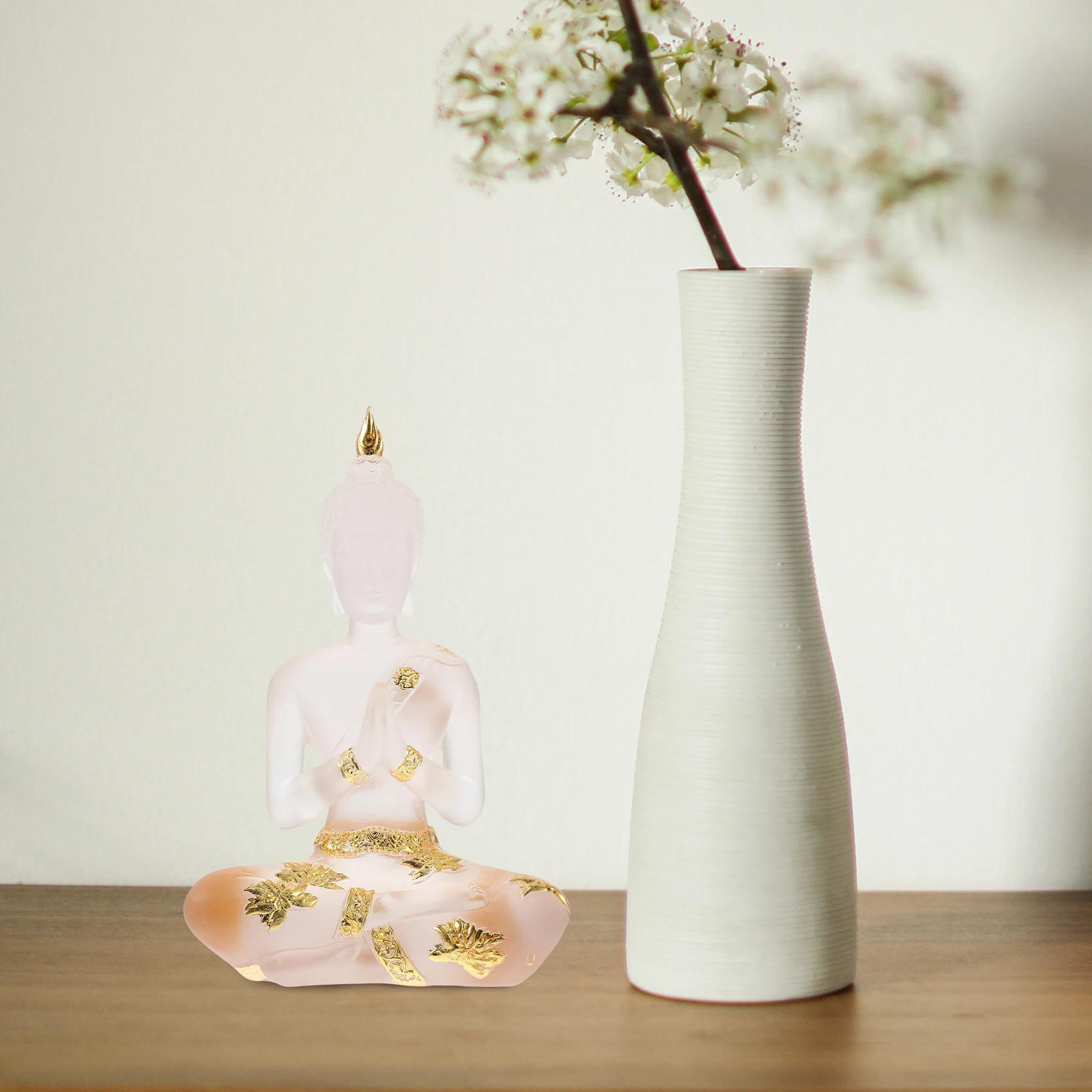 

Buddha Ornaments Tabletop Movable Statue Desktop Number Resin Craft Sculpture Figure for Garden Decor