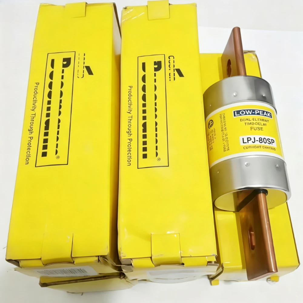 LPJ80SP 80A 600VAC 300VDC Class J Time Delay Fuse, Dual-Element Current Limiting Low-Peak Industrial Circuit Protection