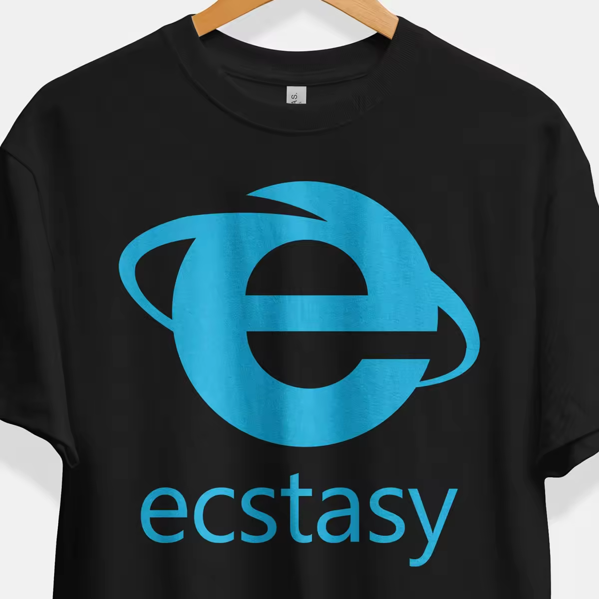 Camiseta de algodón pesado para mujer, camisa divertida de corte holgado, Hipster, con diseño de explorador de Internet Mdma Molly Y2K de los años 2000, ropa de Club Rave tecno Edm House