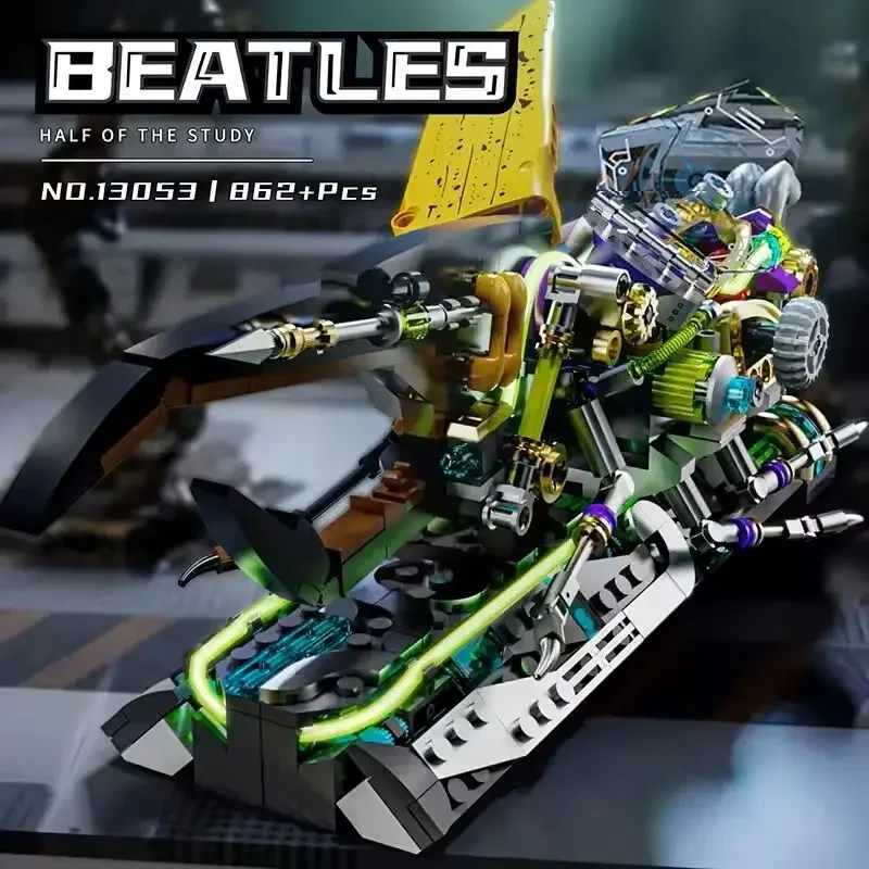 

Mechanical technology insect beetle life set with light building blocks animal world model assembly toys Christmas/birthday gift