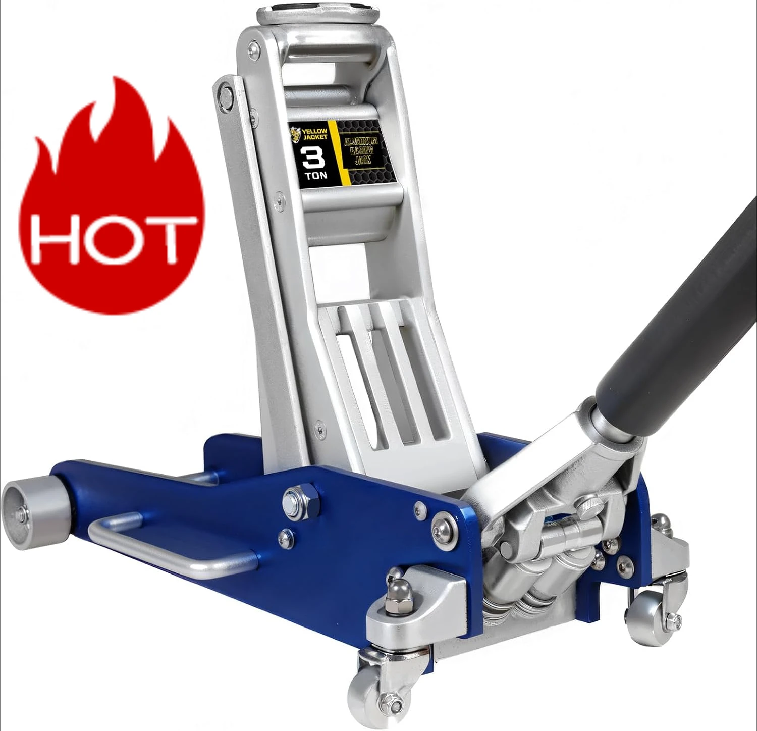 

3 Ton Floor Jack Full Aluminum Ultra Lightweight Quick Rise Racing Floor Car Jack w/ Dual Pump Fast Lifting,6600 lbs Capacity