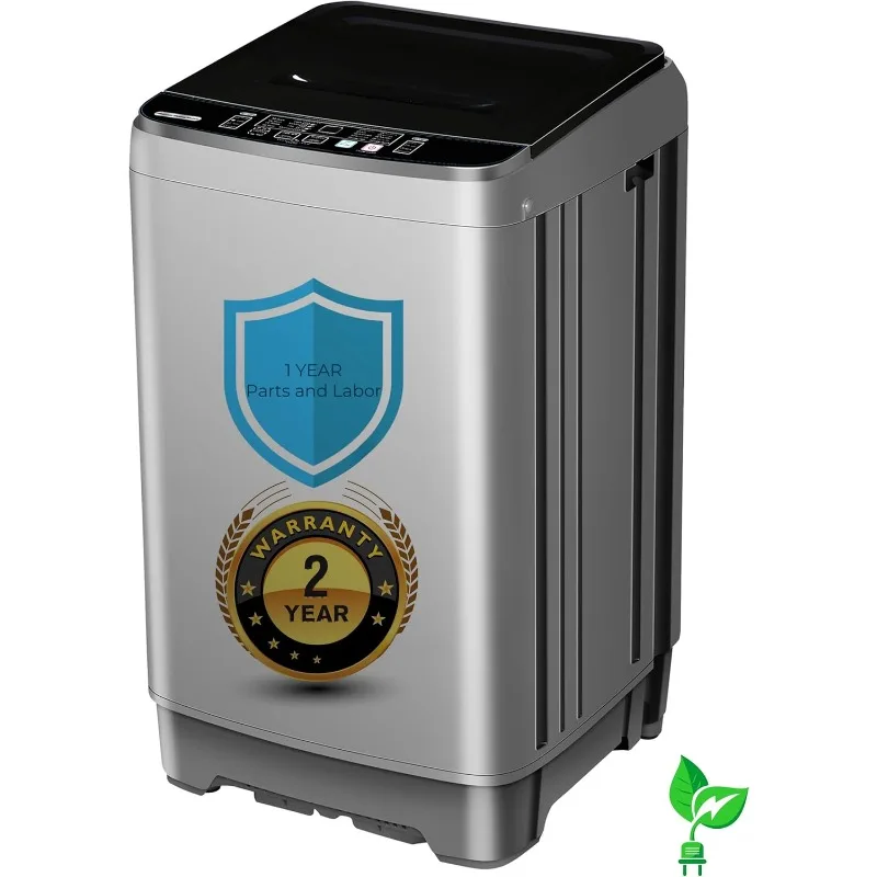 

Портативная стиральная машина — компактная портативная стиральная машина площадью 2,3 куб. фута, полностью автоматическая верхняя загрузка для экономии места, идеально подходит для квартир