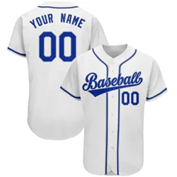 New Style Custom Baseball Jersey Team Training Uniform Printing Add Own Name Number Softball Sports White Green Men Ladies/Kids