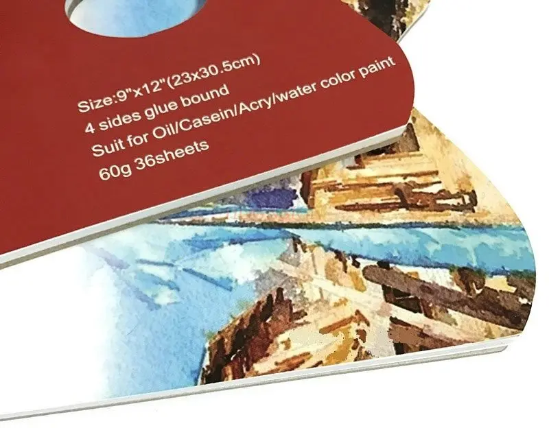 Color paper, removable paper, color book, watercolor painting, disposable color palette paper