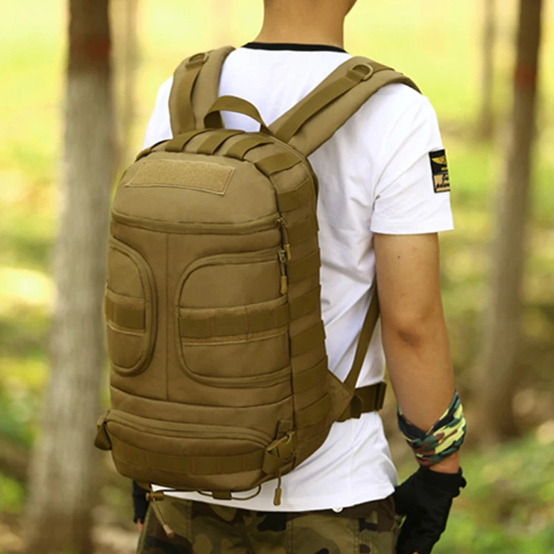 1000D Nylon Military Assault Molle Men Backpack Travel Casual School Rucksack 14Inch Laptop Bag Daypack Waterproof Male Knapsack