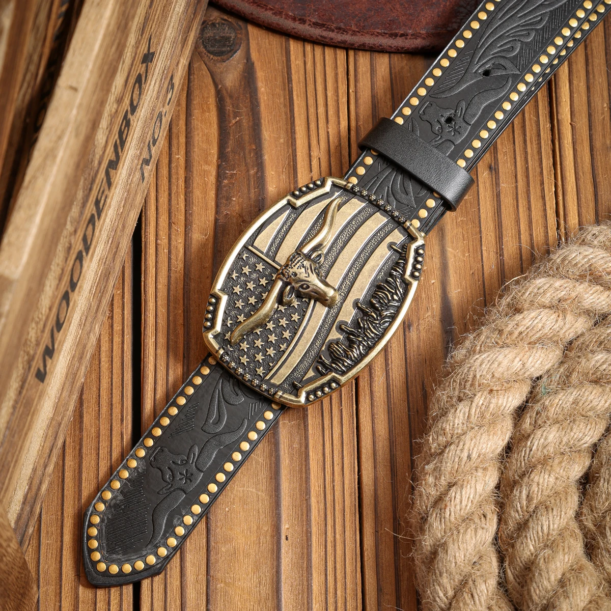 Ein PU-Gürtel für Damen und Herren, der den Stil von Western-Denim und Retro vereint, ist perfekt für alltägliche Freizeitausflüge. – Detail 8