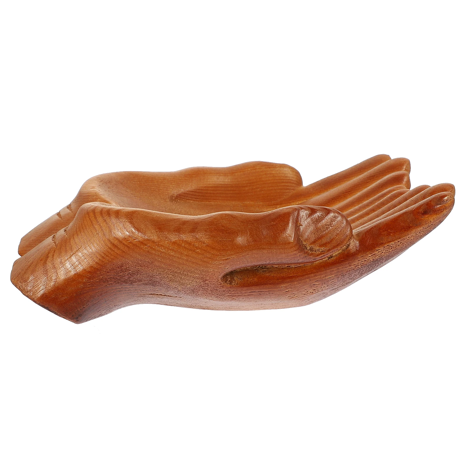 

Wood Carving Storage Tray Jewelry Holder Ring Tray Decorative Tabletop Organizer Elegant Wear-Resistant Dresser Desktop