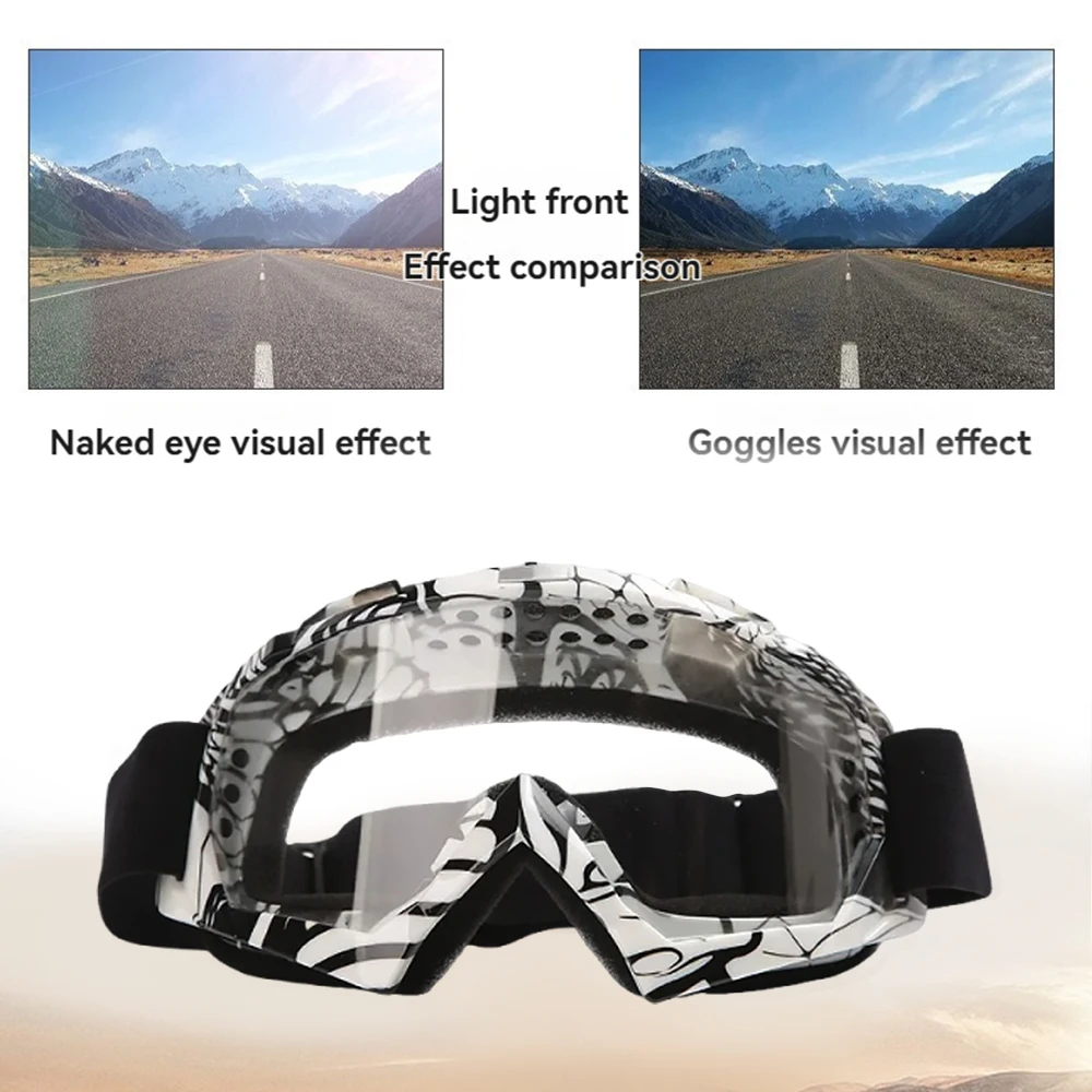 

Newest Motorcycle Goggles For Men Motocross Sunglasses Safety Protective MX Night Vision Helmet Goggles vintage Driving Glasses