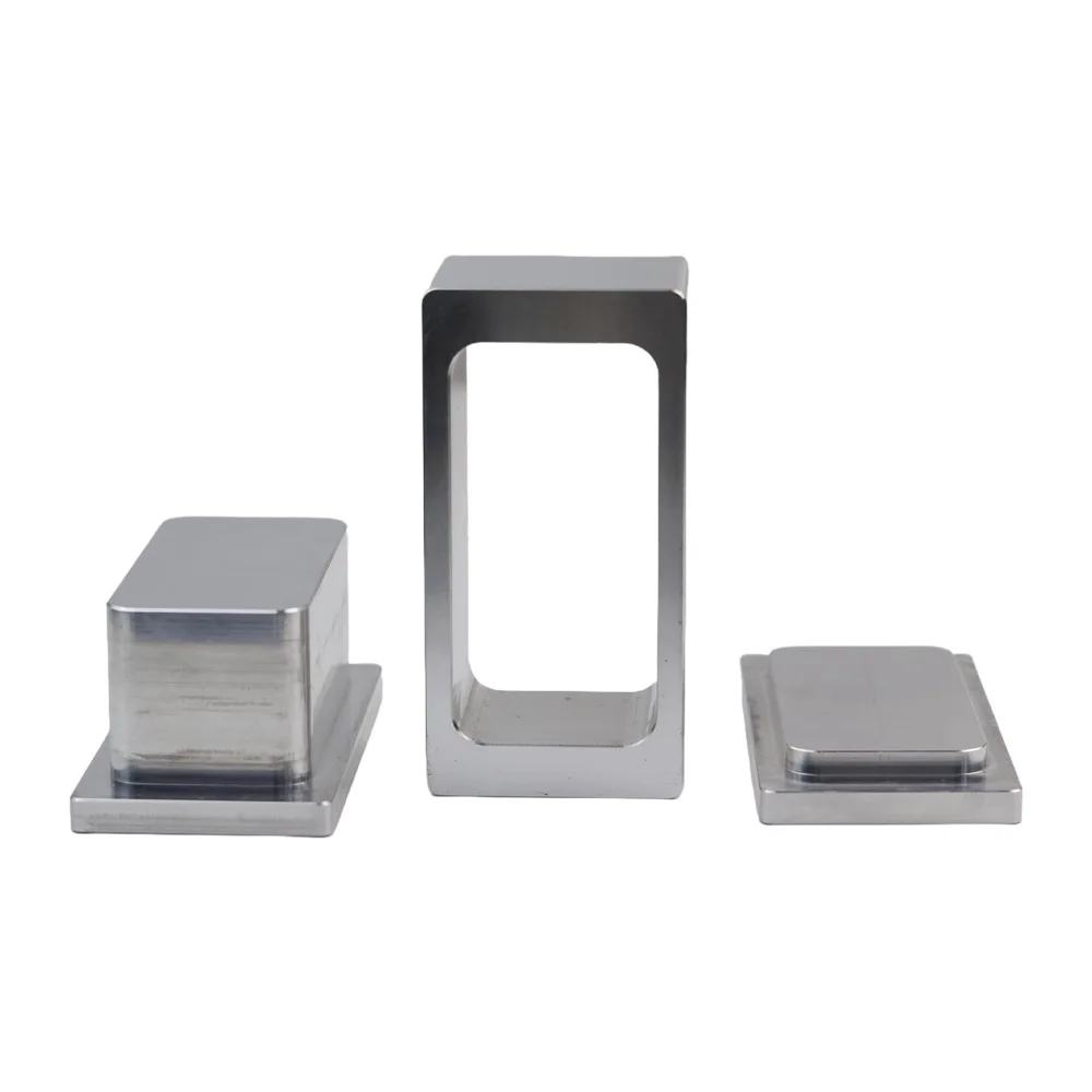 2X4in Rosin Machine Pre-Pressing Plate Pure Aluminum Pre-Pressing Mould Plate with Silicone Box