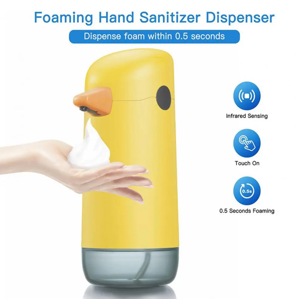 Liquid Soap Dispenser Yellow Hand Soap Dispenser ABS Storage  Creative Contact Free Hand Soap Dispenser