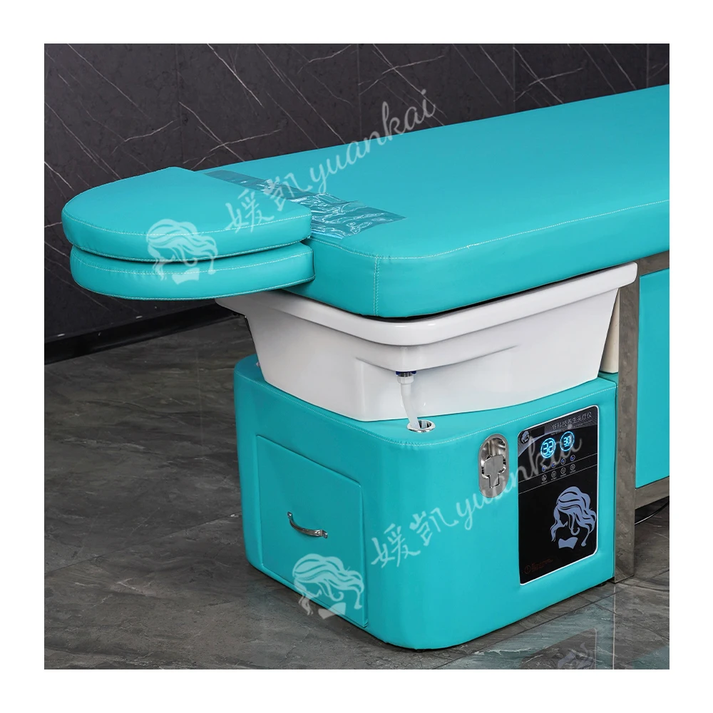 High-End New Upgraded Multi-Functional Push-Pull Bed Beauty Salon Dedicated Water Circulation Head Spa Thai Shampoo Bed