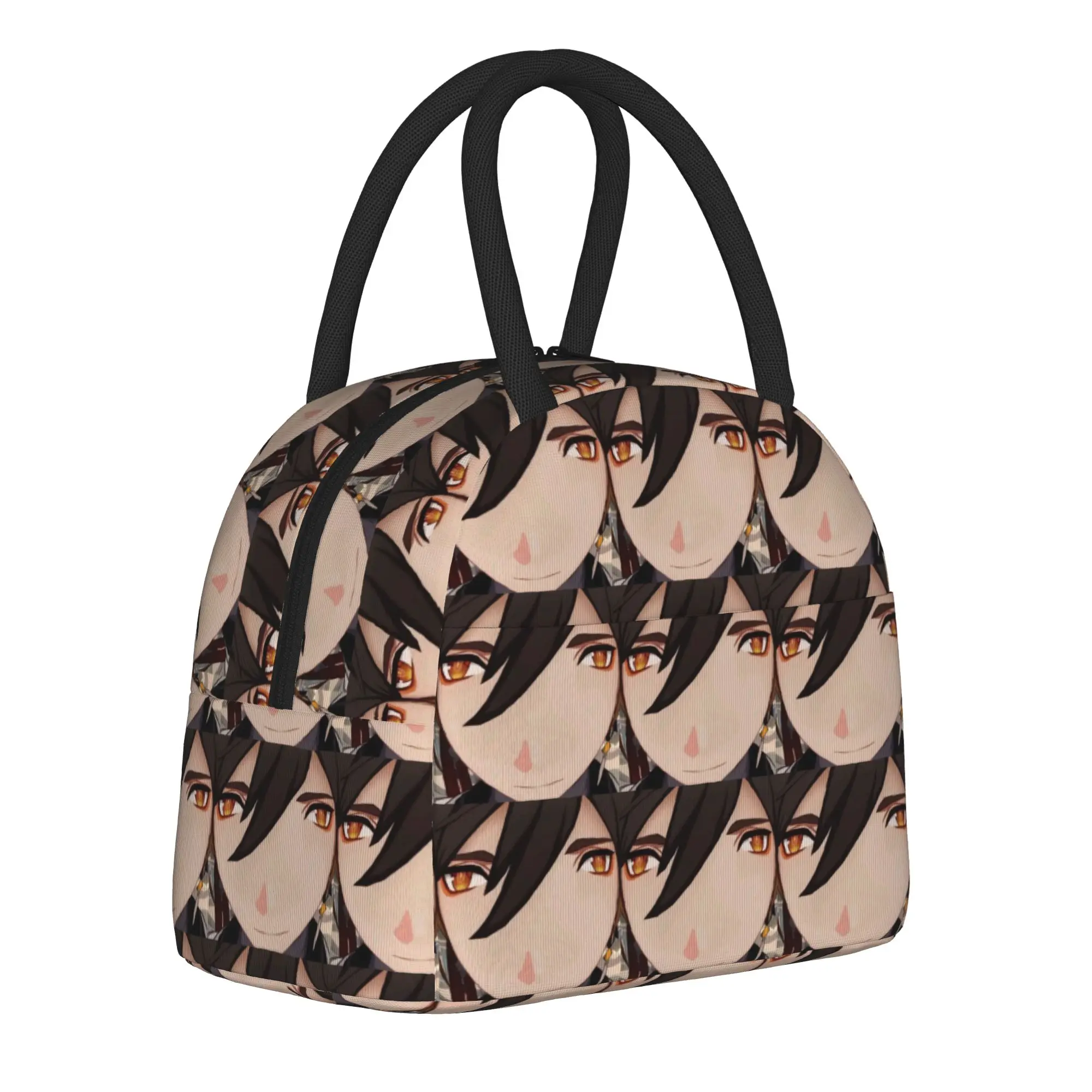 Zhongli Genshins Impact Insulated Lunch Bag Cooler Bag Meal Container  Leakproof Tote Lunch Box Girl Boy Beach  Outdoor