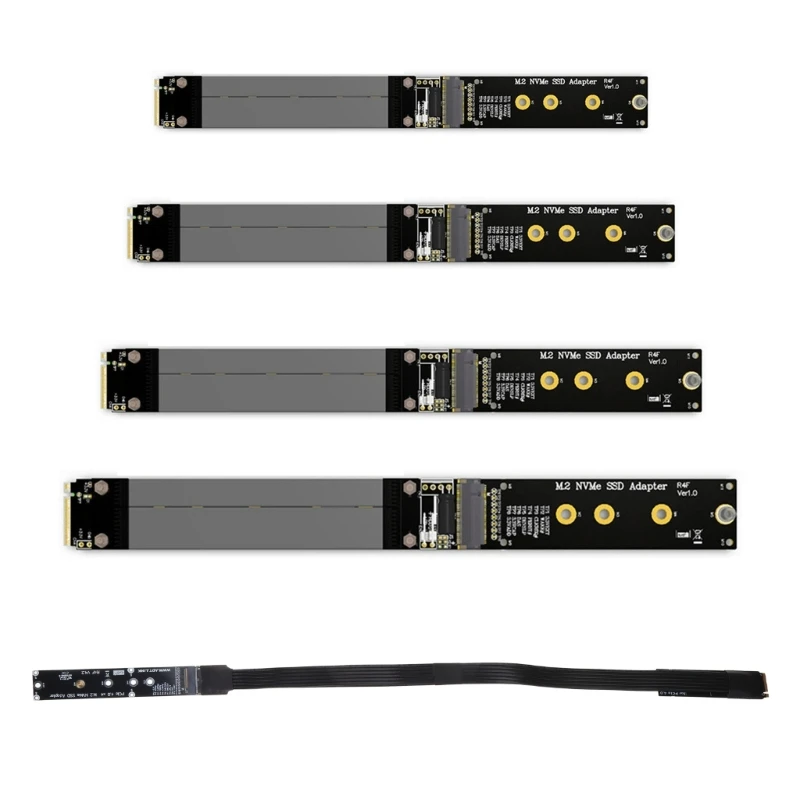 

for M.2 NVMe Solid Drive Riser Card Extension Cable R44SF M2 SSD to PCI-Express 3.0 X4 PCIE Full Speed Extender 32Gbps