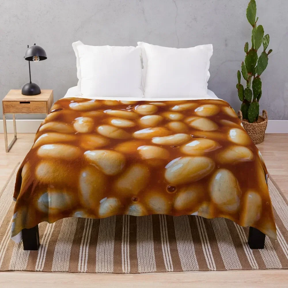 

Baked Beans Throw Blanket Cozy Throw Blanket for Bed Sofa Chair