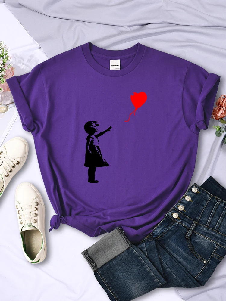 HAMPSON LANQE Let'S Fly Love Balloons Prints T-Shirt White 4