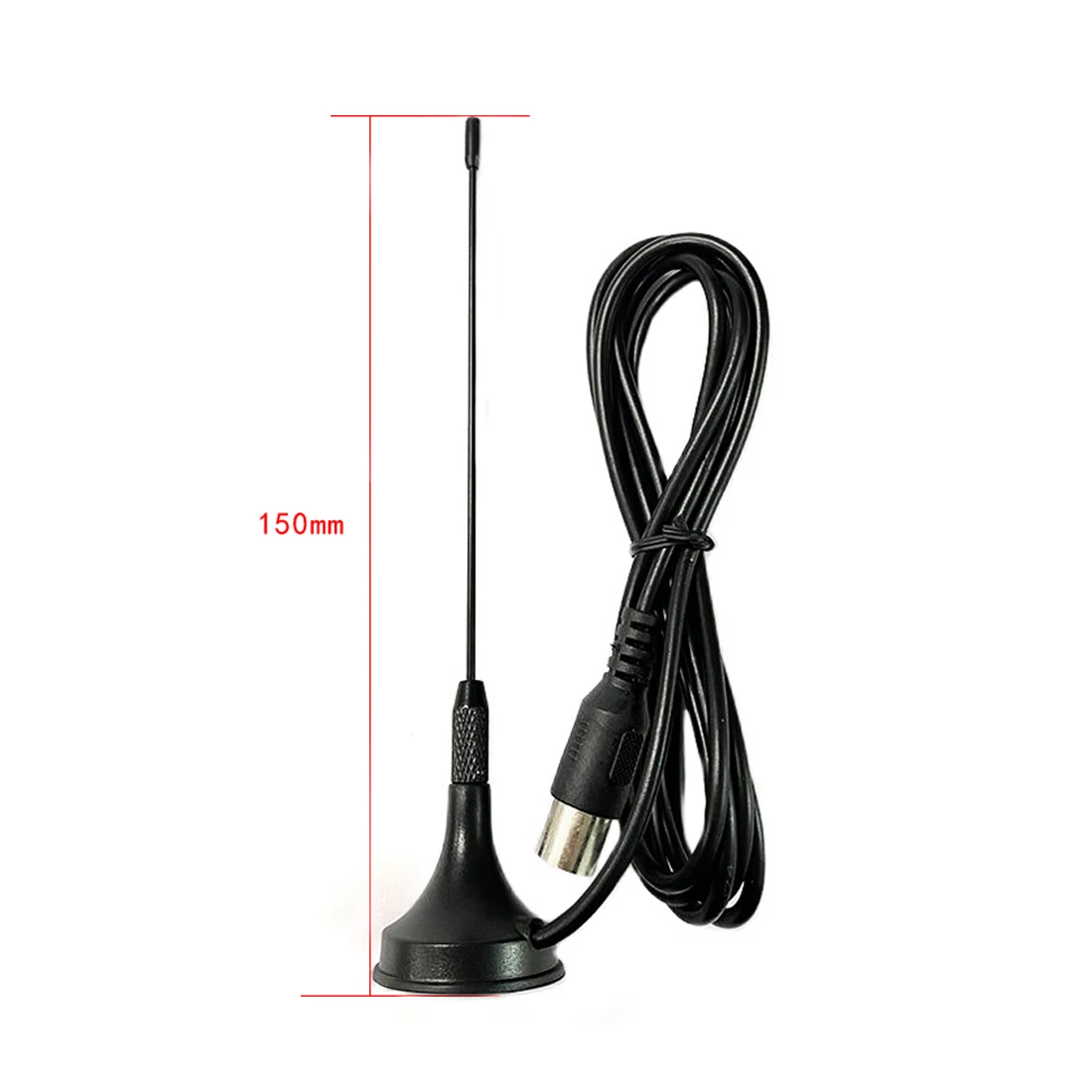 1PC DVB-T Sucker Antenna Indoor TV Aerial Magnetic Base 3m Extension Cable IEC Connector Wholesale
