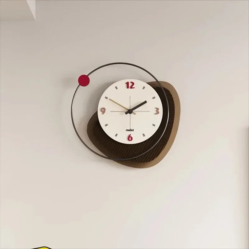 Kit pequenos relógios transparentes design de luz display nórdico sala estar relógio parede estética moderna reloj de pared decoração da parede