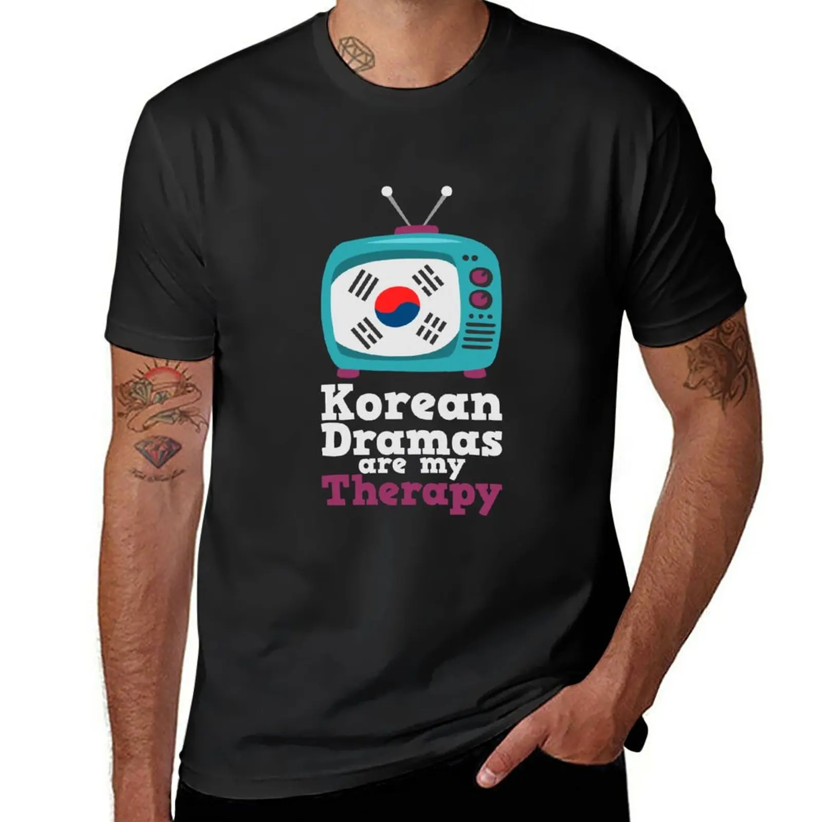 New Korean Dramas are my Therapy TV reality show T-Shirt cute clothes aesthetic clothes t shirt men