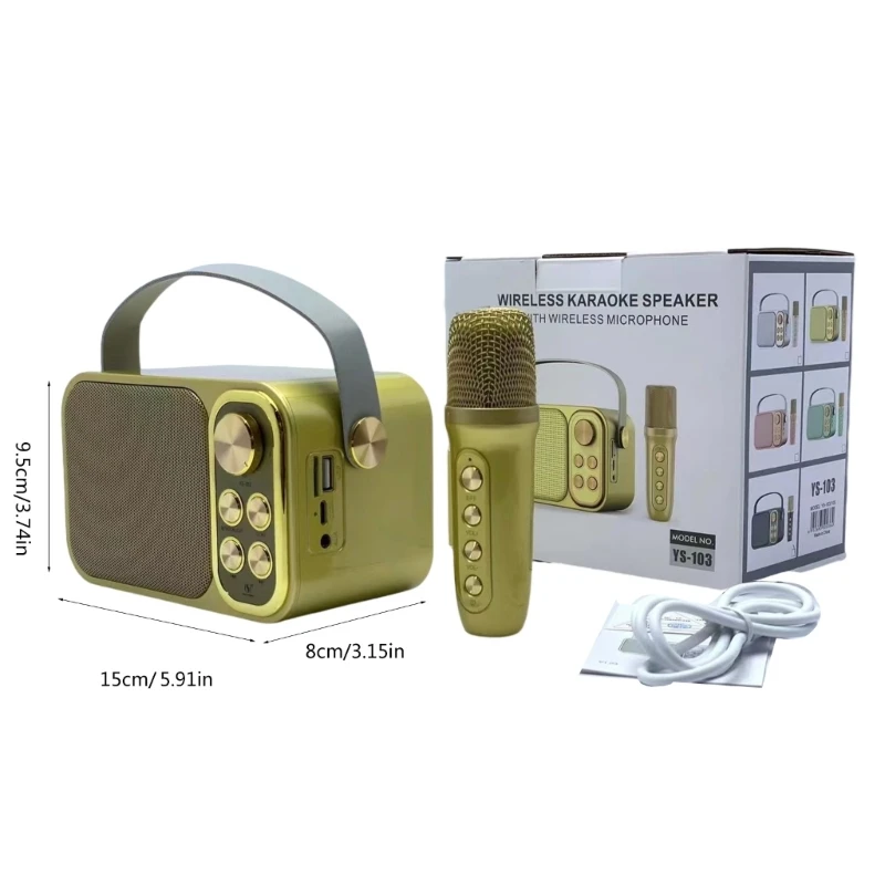 เครื่องคาราโอเกะพร้อมไมโครโฟนไร้สายสำหรับเด็กผู้หญิงของขวัญ, คาราโอเกะแบบใช้มือถือ