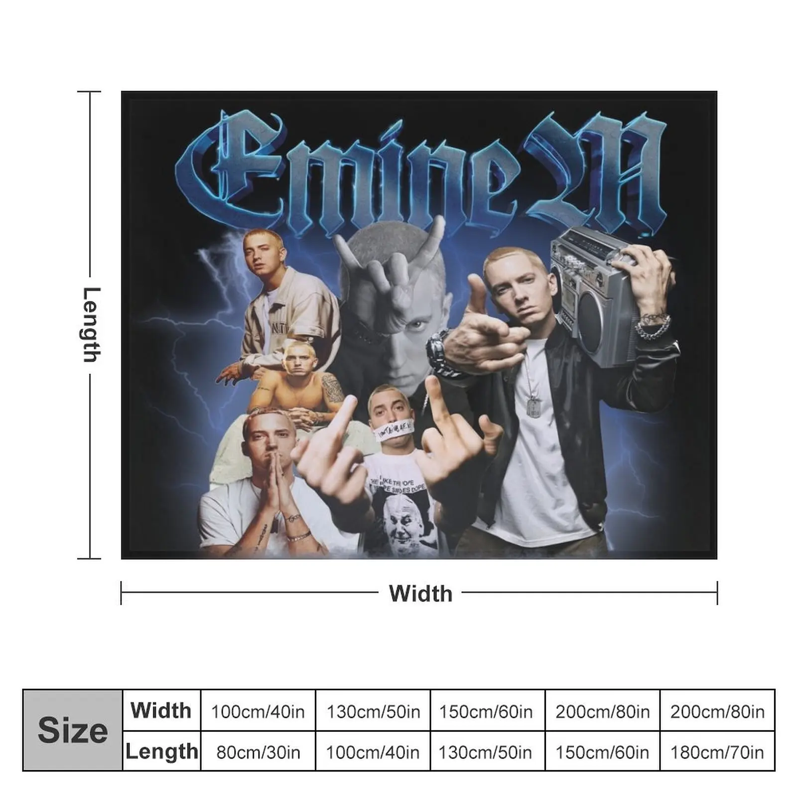 Eminem Throw Blanket Sofa Quilt Multi-Purpose Blankets