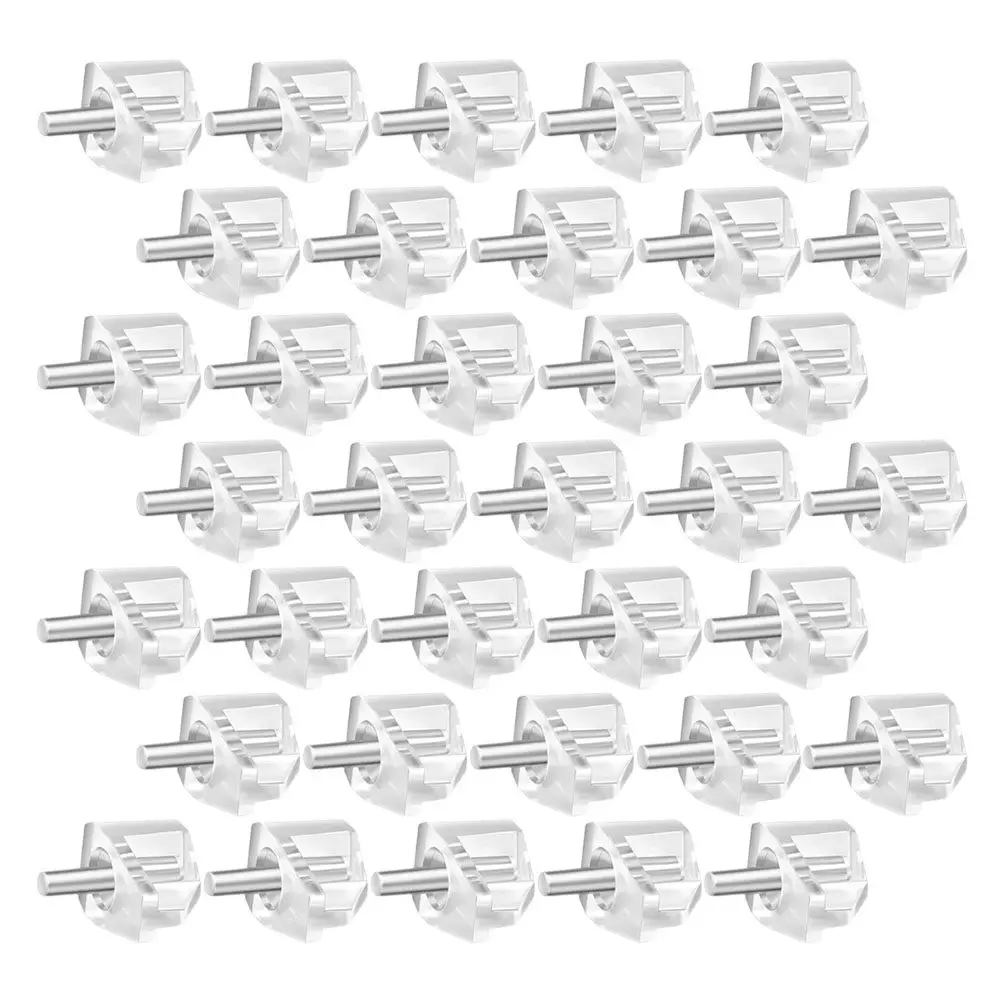 

100Pcs Cabinet Shelf Pins Plastic Shelf Pegs Stable Supports for Shelves Bookcase Cupboards Furniture Use Large Plastic Pegs