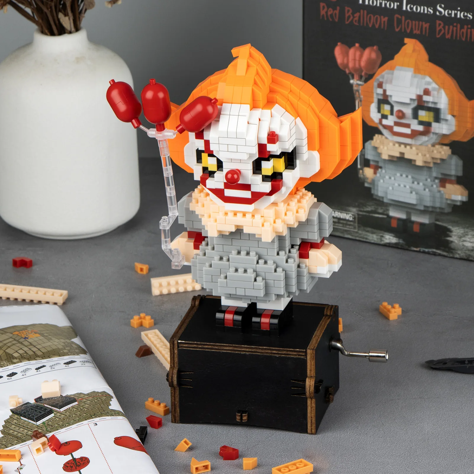 재미있는 할로윈 스티치 블록 조커 미니 피규어 호박 유령 키티 더피 코스 데스 조립 장난감 홈 장식용