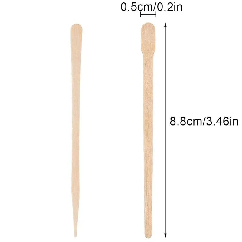100/200 Pcs Hair Removal Wax Smearing Stick Ice Cream Stick Facial Mask Stick Multi Purpose Facial Hair Stick - view 6