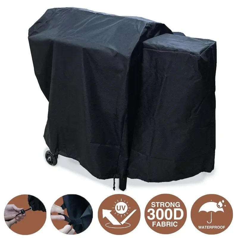 Waterproof Dustproof UV Resistant Grill Cover for 305 Square Inch Wood Pellet Smoke Grill Outdoor Particle Protection