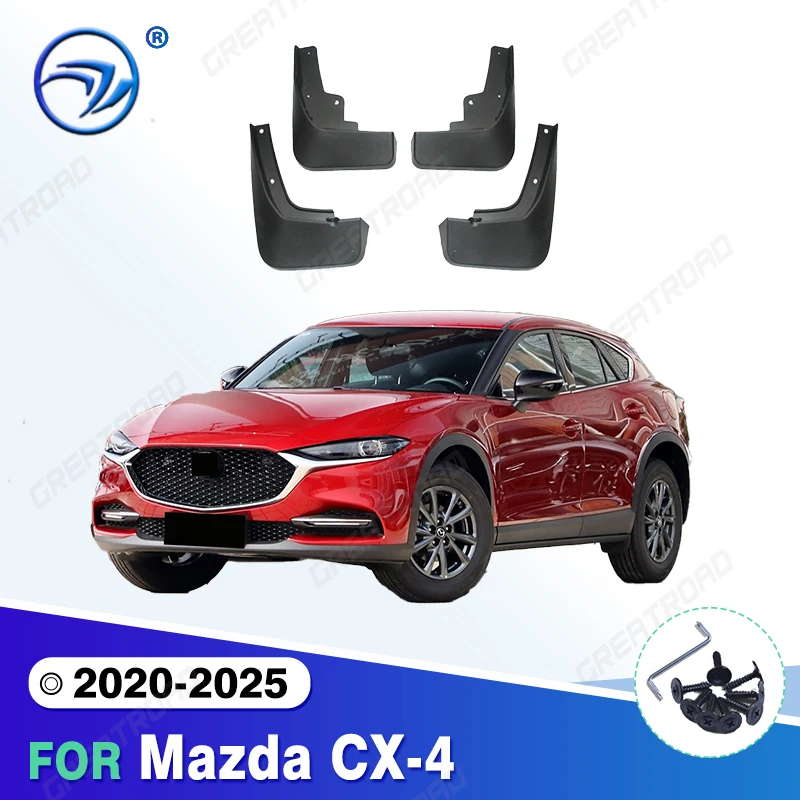For Mazda CX-4  2020 2021 2022 2023 2024 2025 Fender Mudflaps Splash Guards Mudguards Mud Flaps car Accessories
