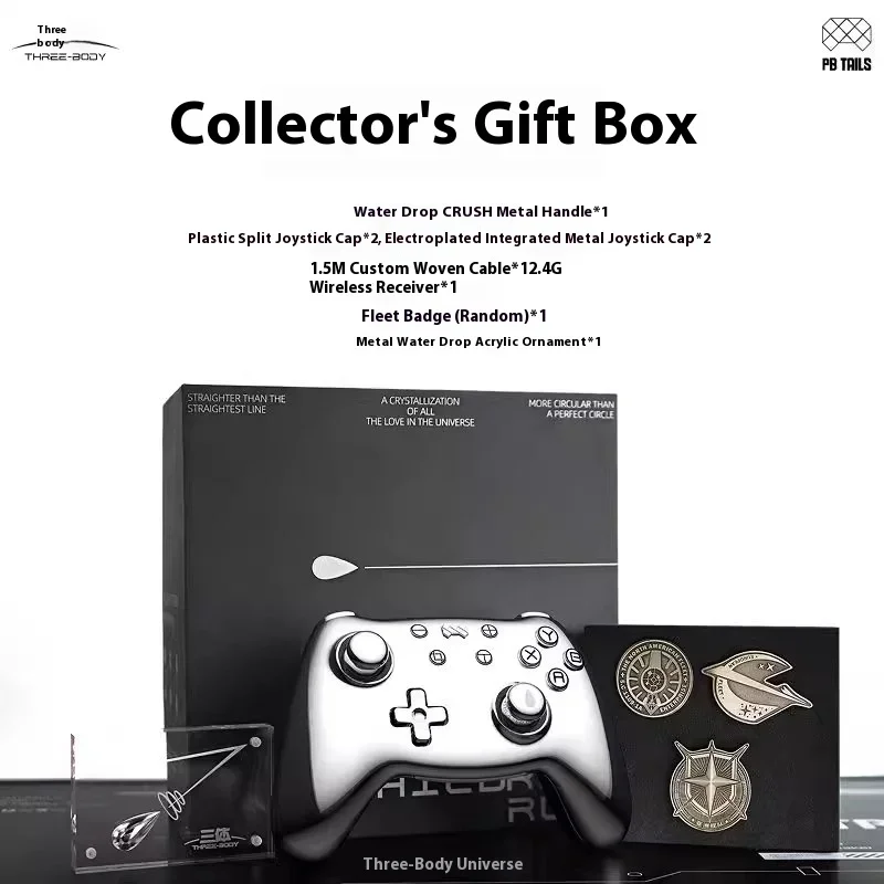 

Игровой контроллер PB TAILS Droplet Crush, металлический корпус, джойстик TMR, эргономичный беспроводной геймпад RGB для Switch1/2/Steam/ns2/PC